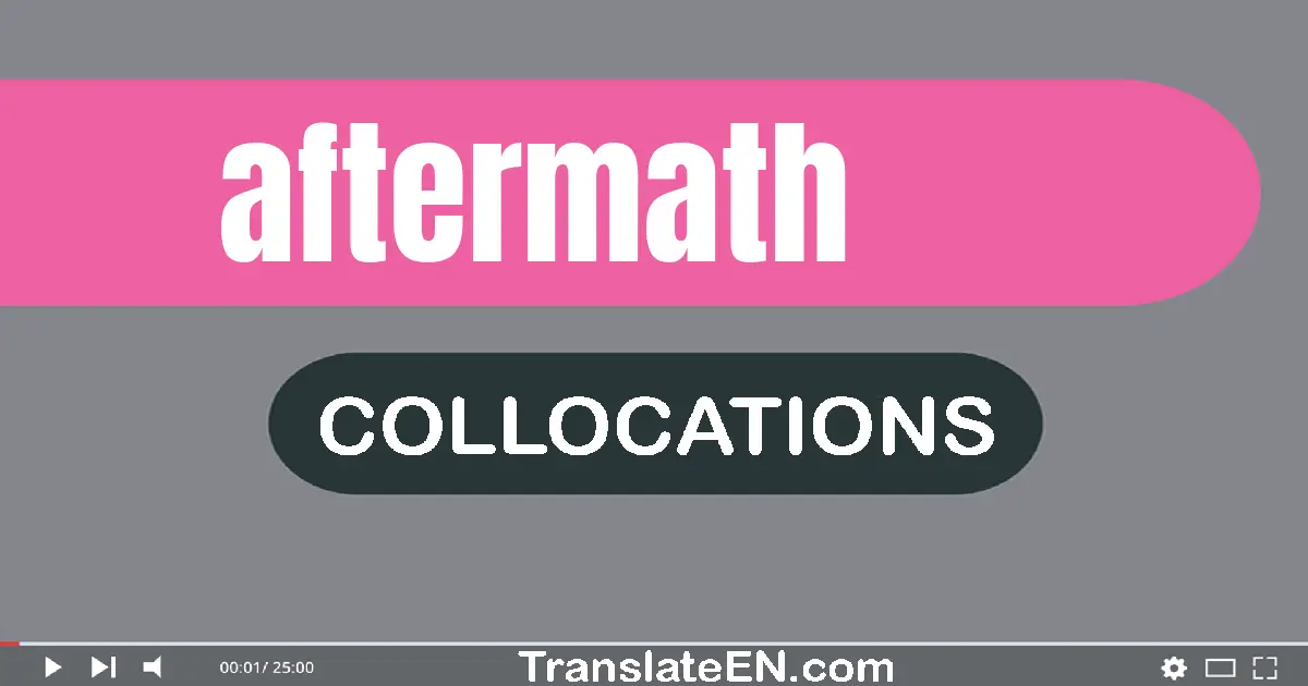 Collocations With "AFTERMATH" in English