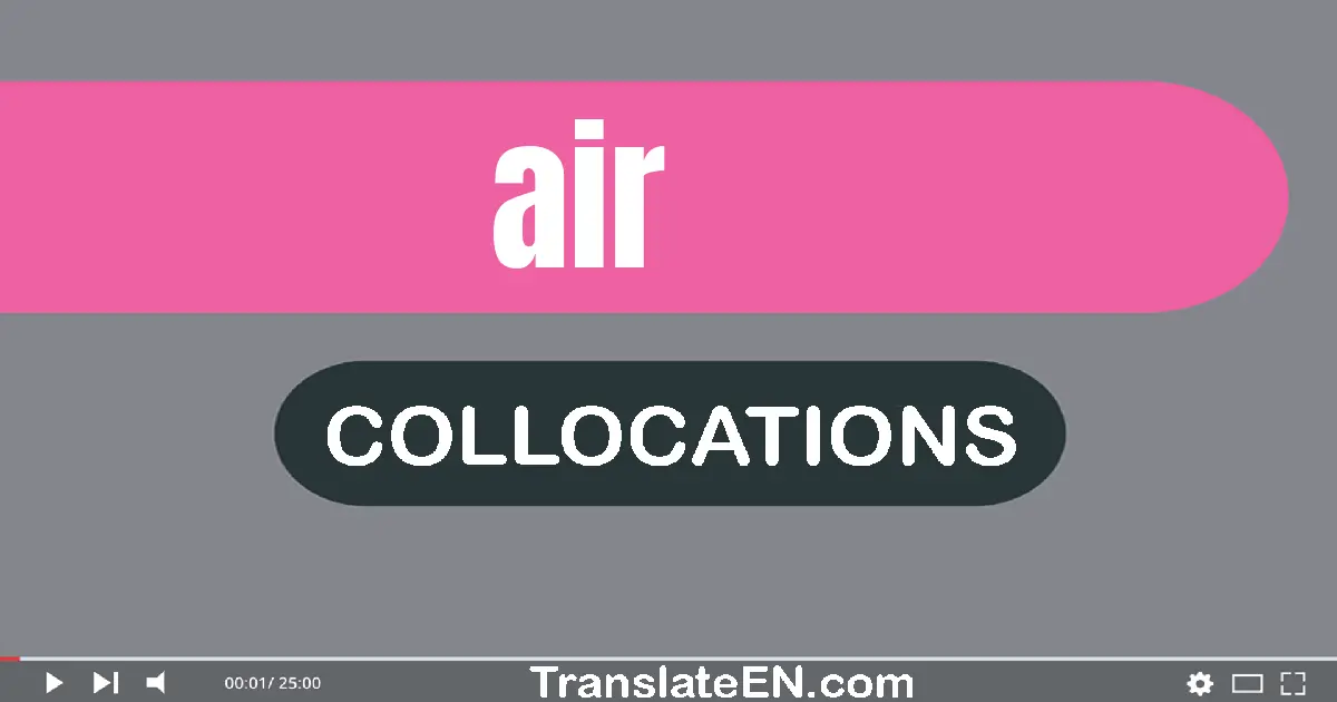 Collocations With "AIR" in English