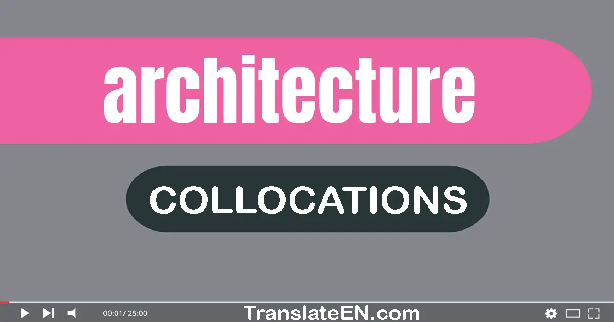 Collocations With "ARCHITECTURE" in English