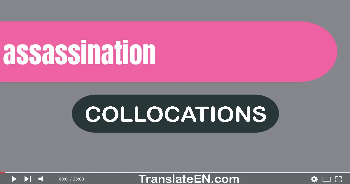 Collocations With "ASSASSINATION" in English