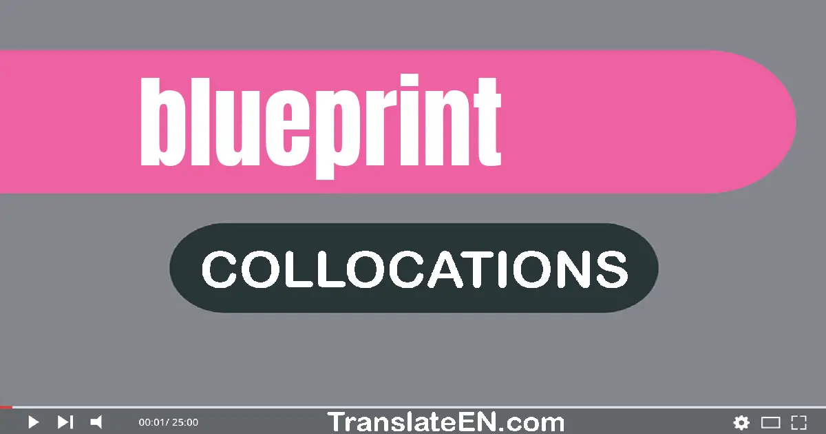 Collocations With "BLUEPRINT" in English