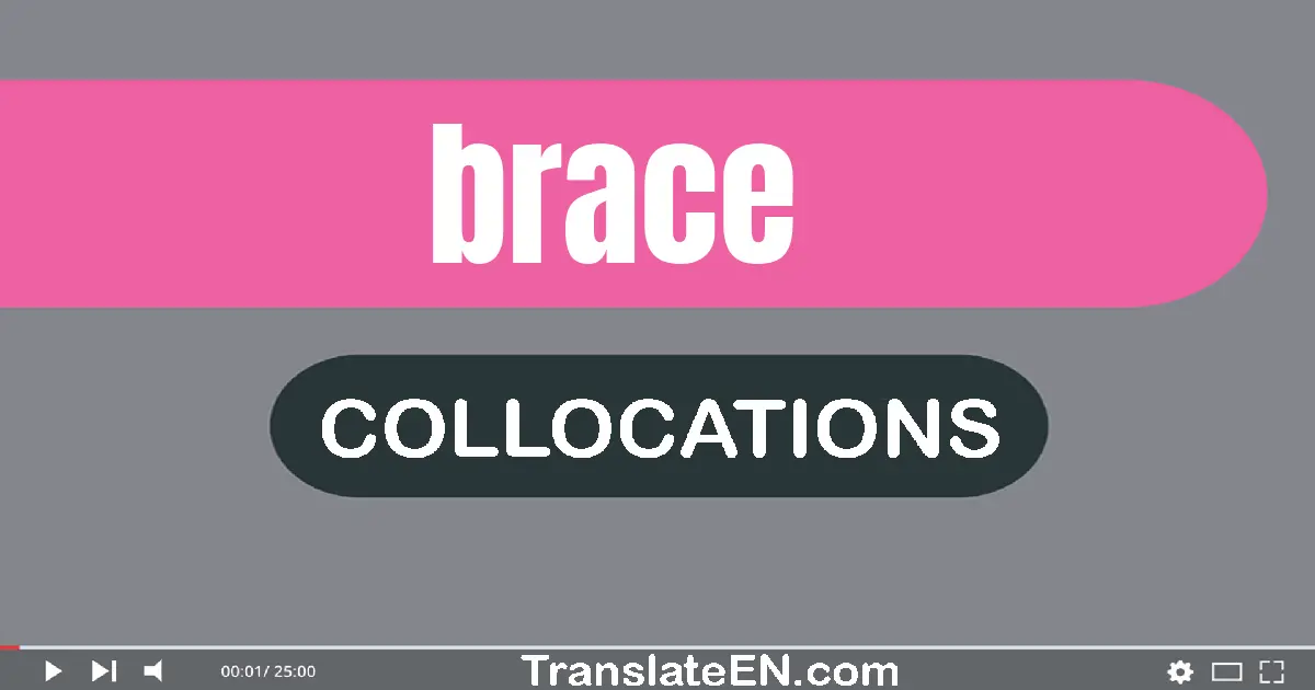 Collocations With "BRACE" in English