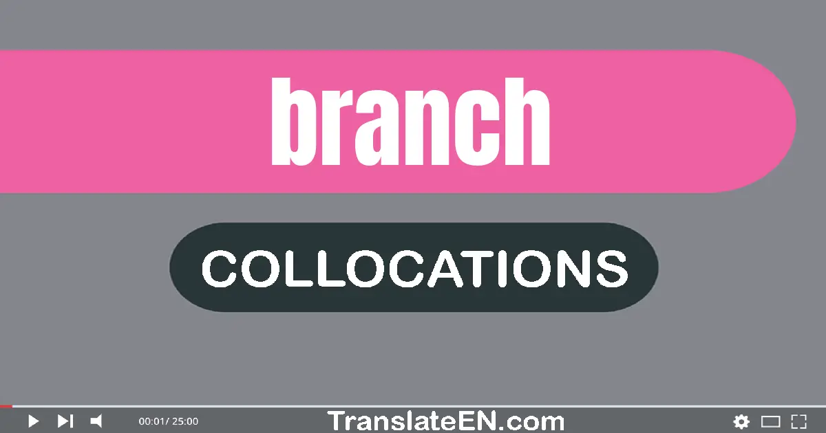 Collocations With "BRANCH" in English