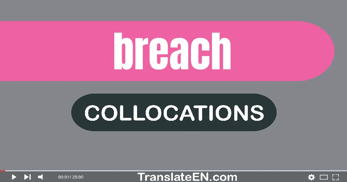 Collocations With "BREACH" in English