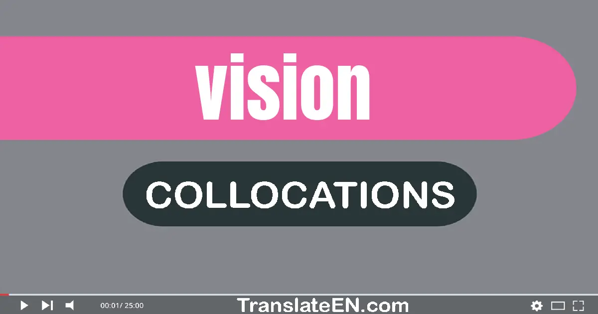 Collocations With "VISION" in English