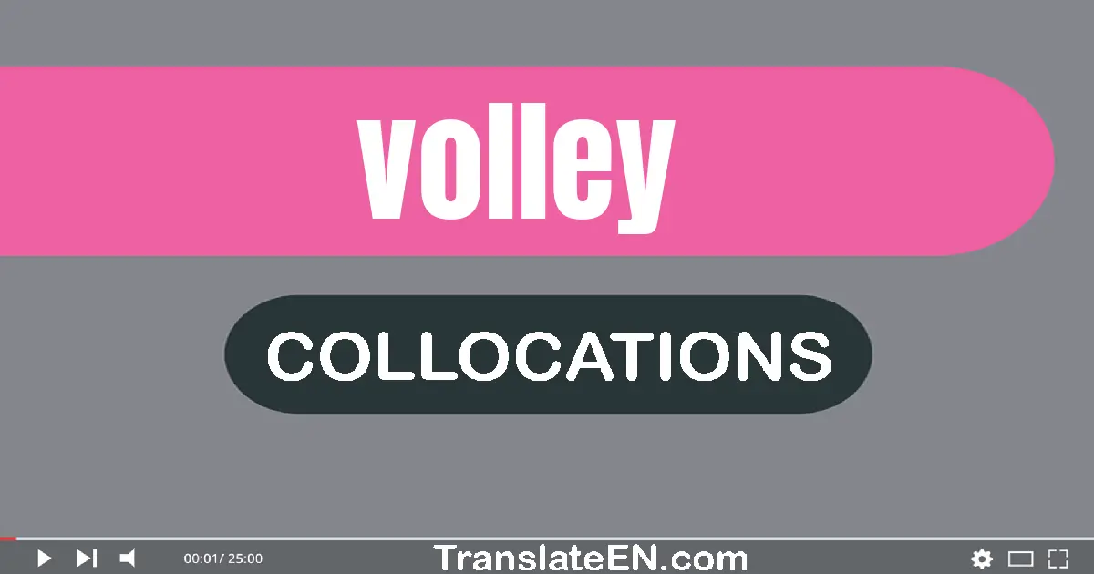 Collocations With "VOLLEY" in English