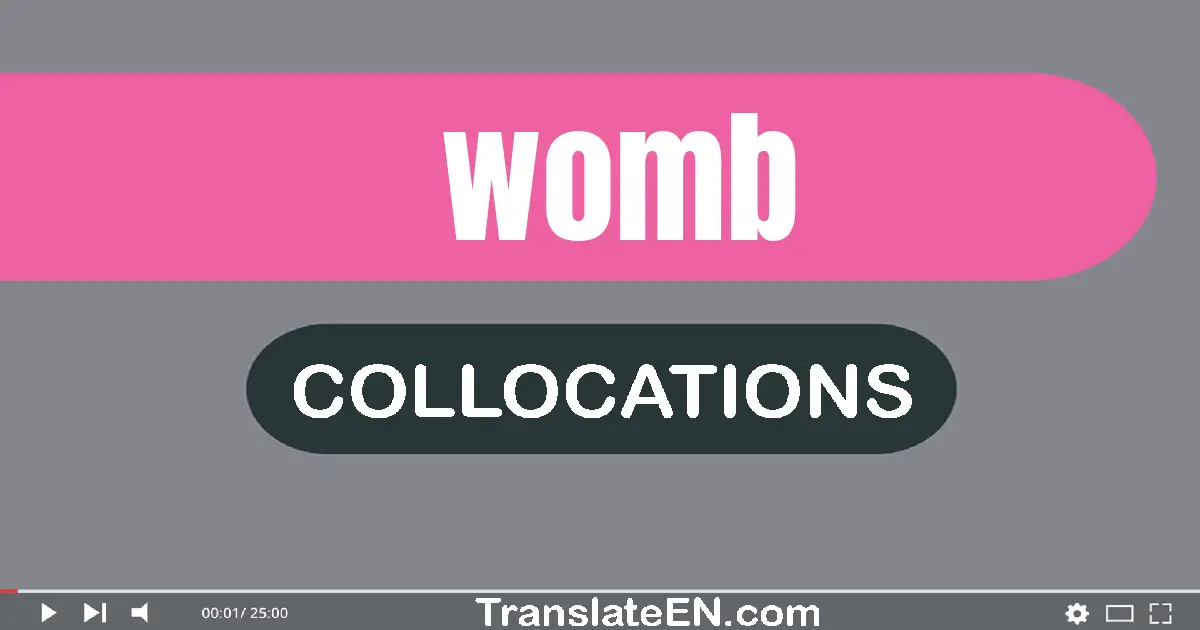 Collocations With "WOMB" in English