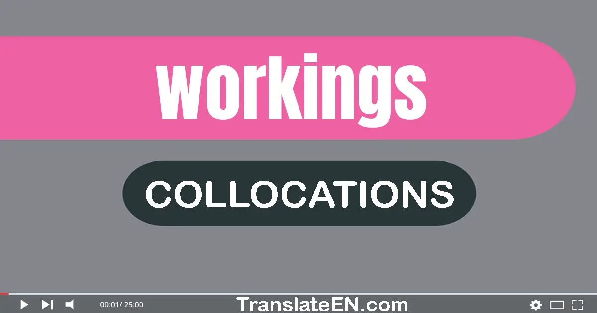 Collocations With "WORKINGS" in English