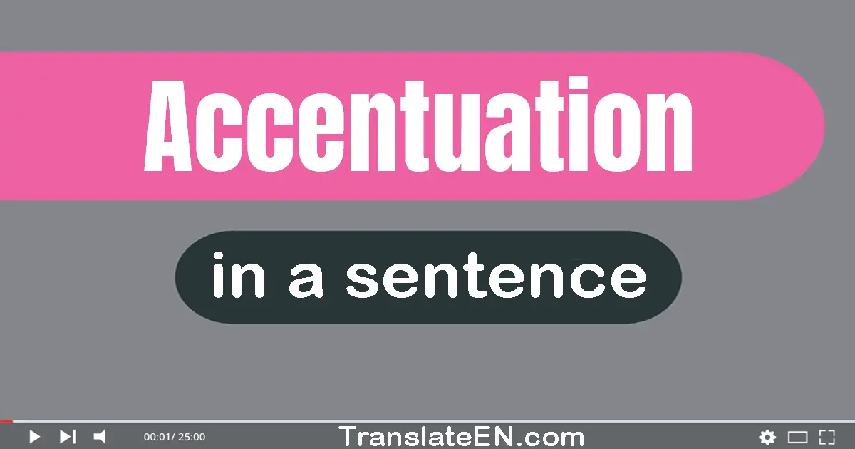 Accentuation in a sentence