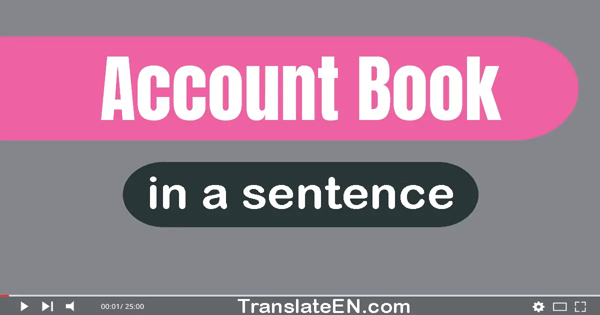 Account Book in a sentence