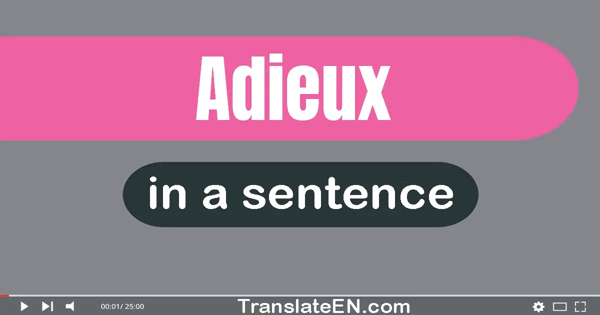 Adieux in a sentence