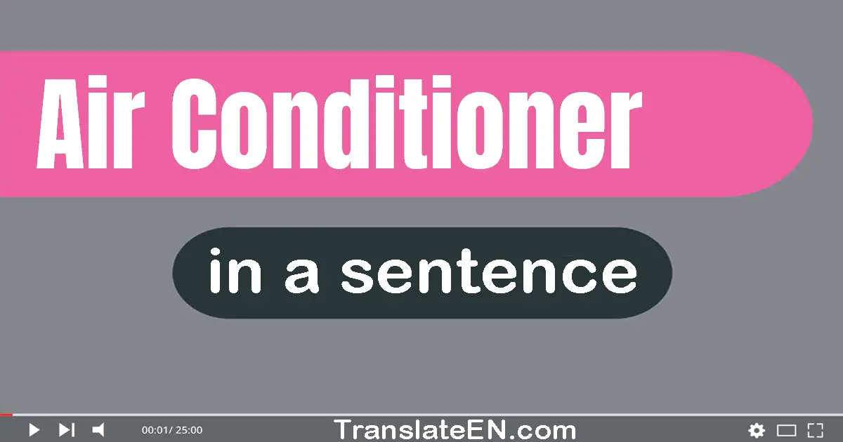 Air Conditioner in a sentence