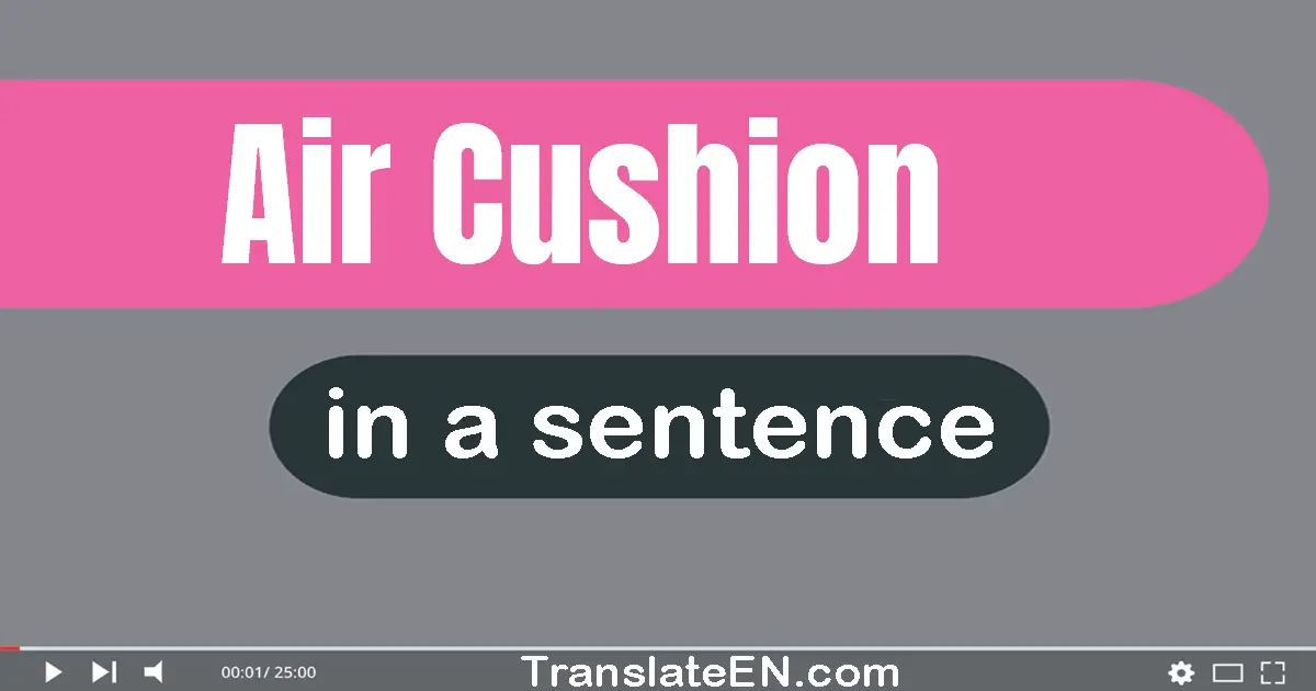 Air Cushion in a sentence