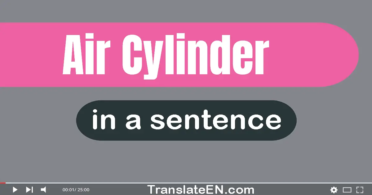 Air Cylinder in a sentence