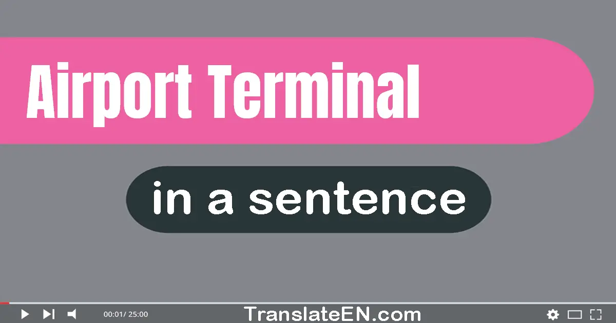 Airport Terminal in a sentence