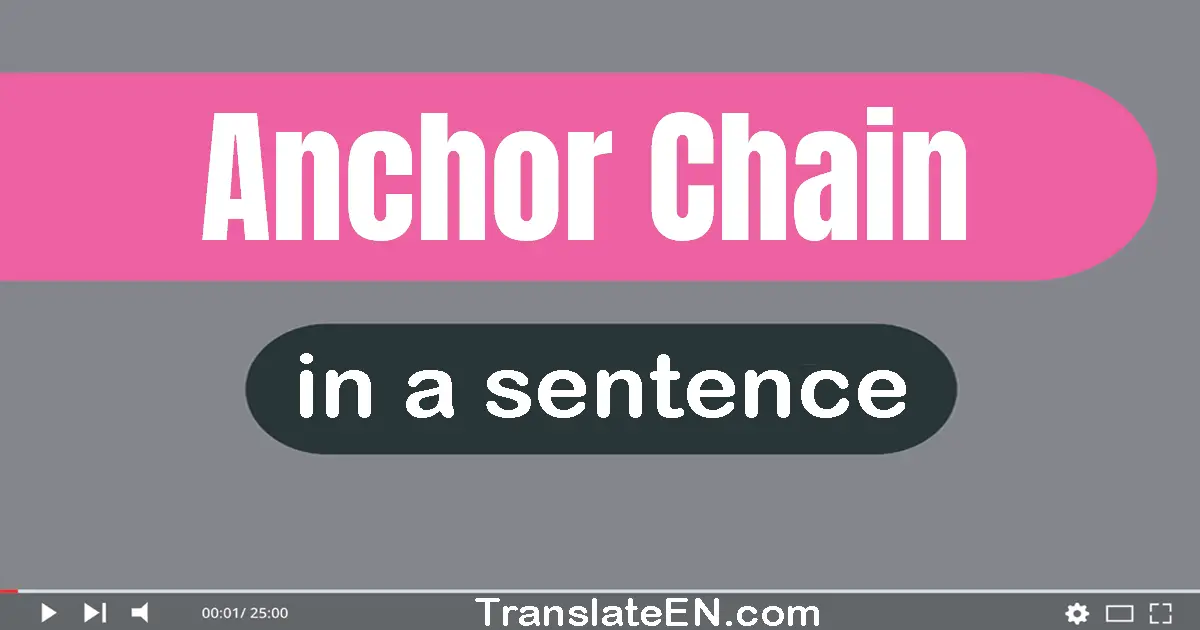 Anchor Chain in a sentence