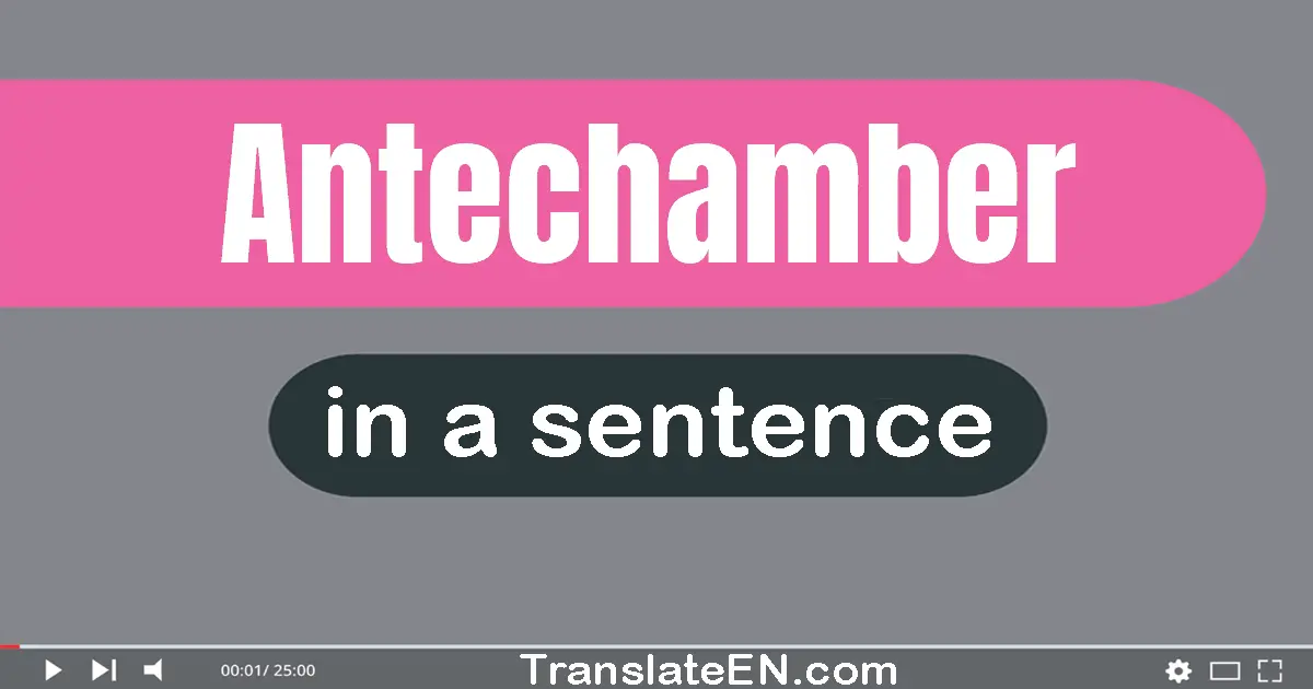 Antechamber in a sentence