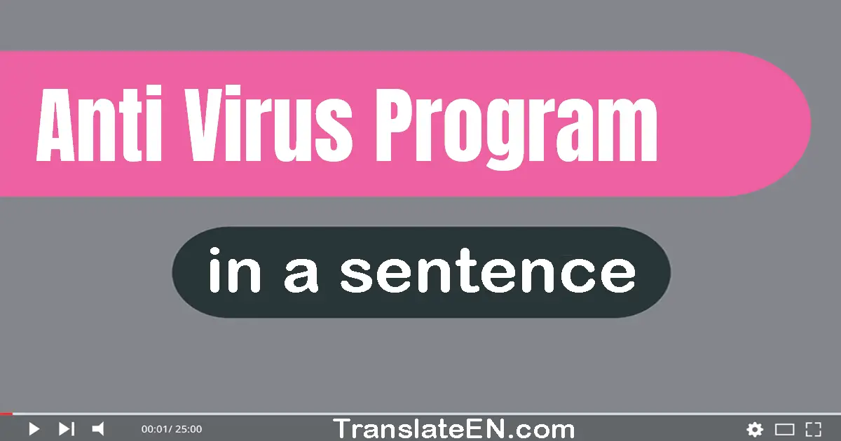 Anti-virus Program in a sentence