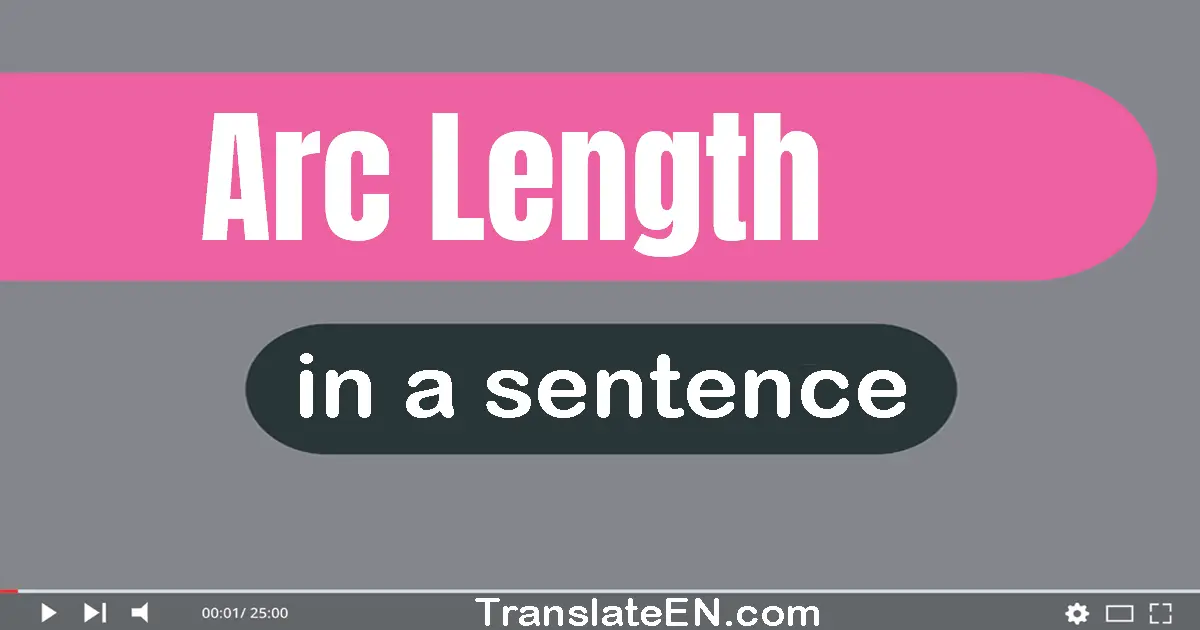 Arc Length in a sentence