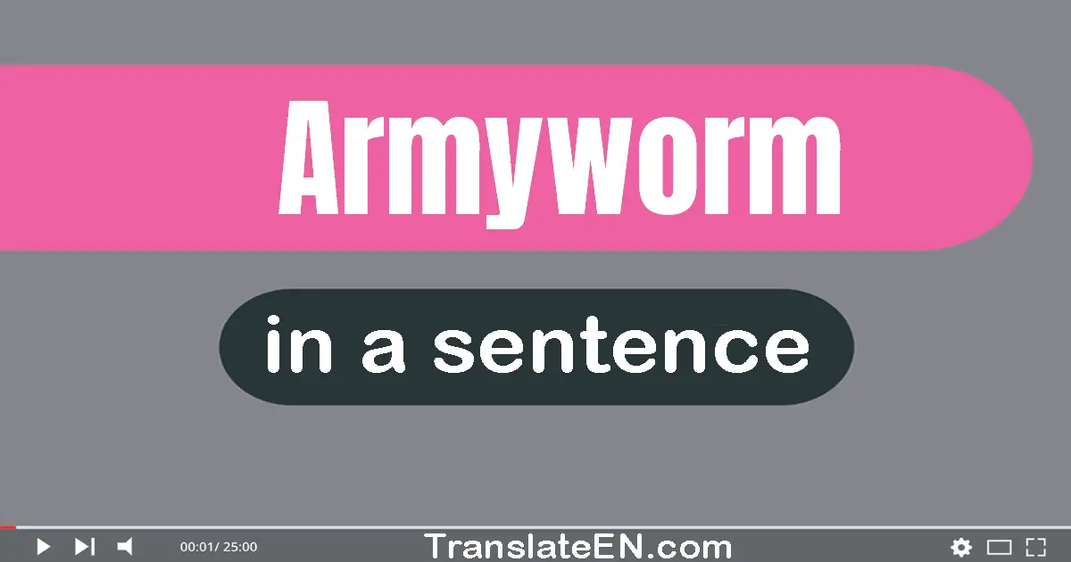 Armyworm in a sentence