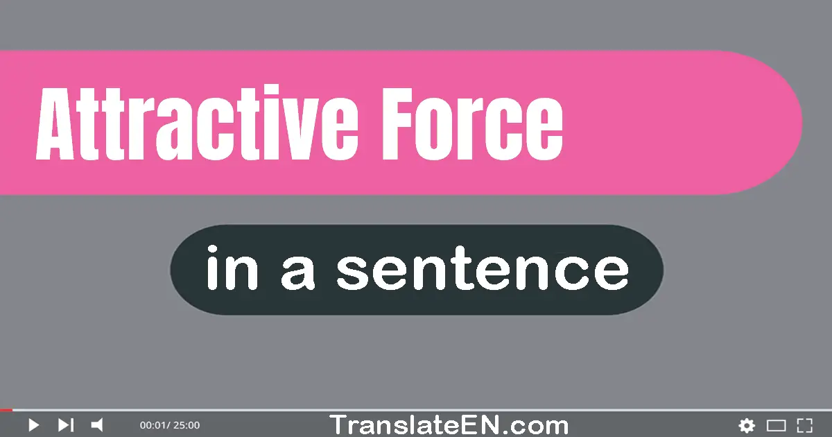 Attractive Force in a sentence