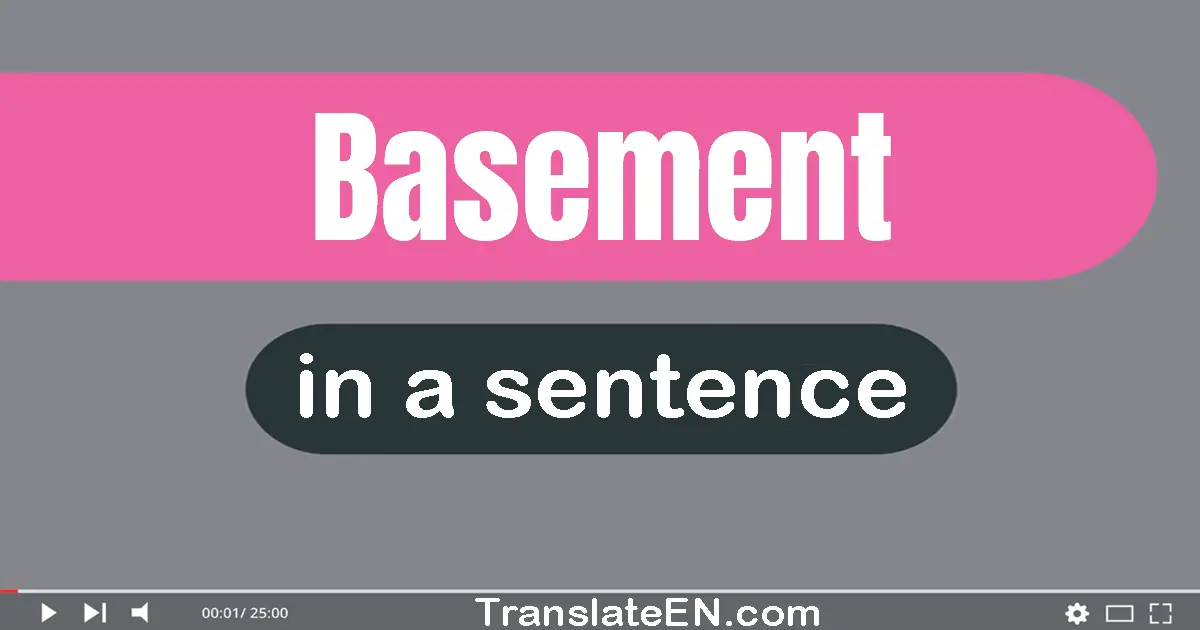 Basement in a sentence