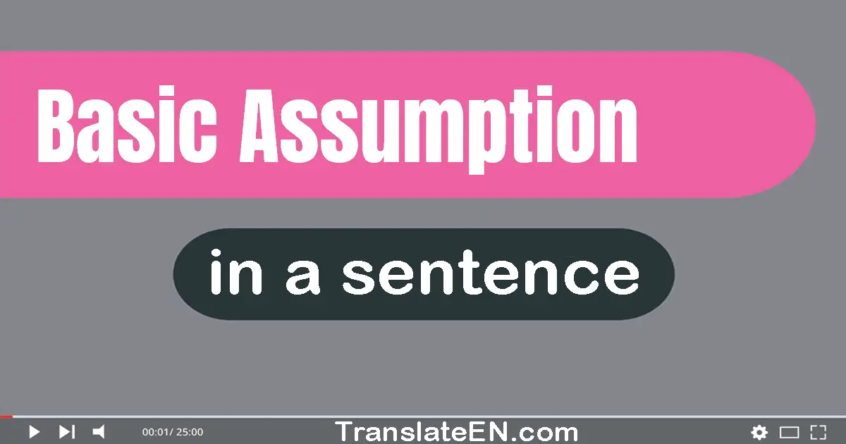 Basic Assumption in a sentence