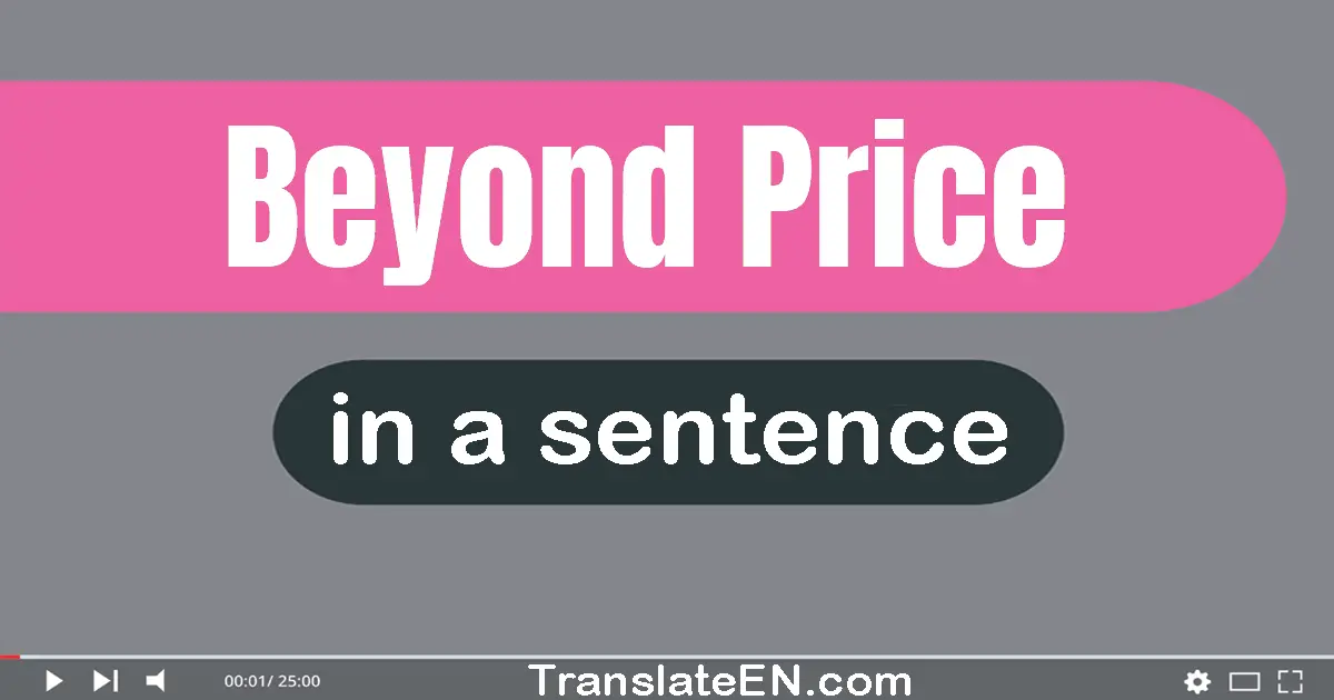 Beyond Price in a sentence