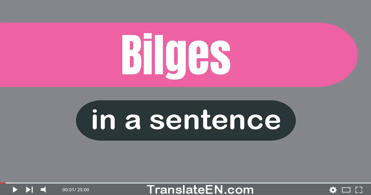 Bilges in a sentence