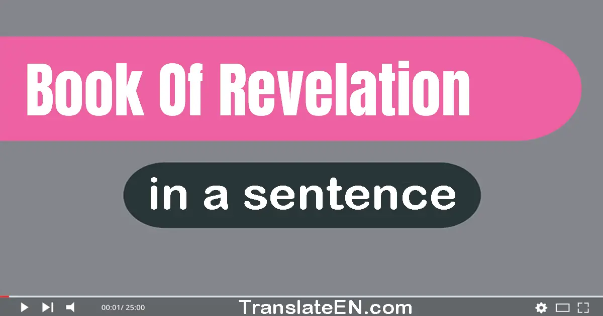 Book Of Revelation in a sentence