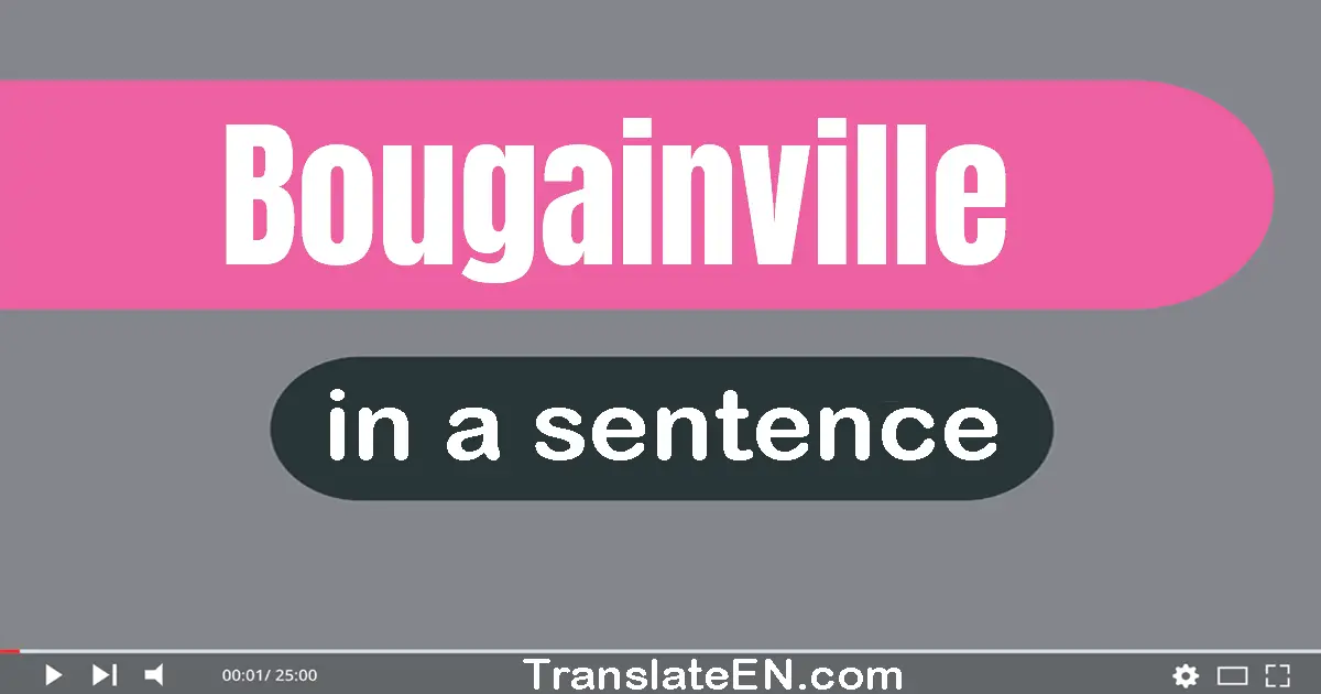 Bougainville in a sentence