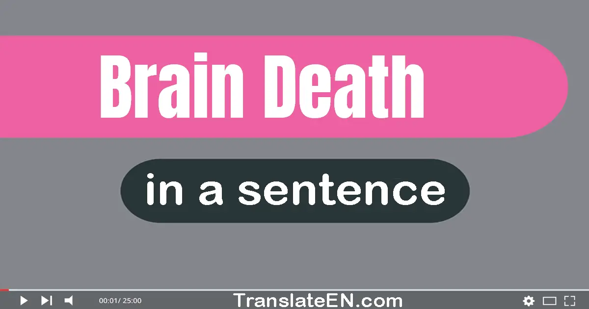 Brain Death in a sentence