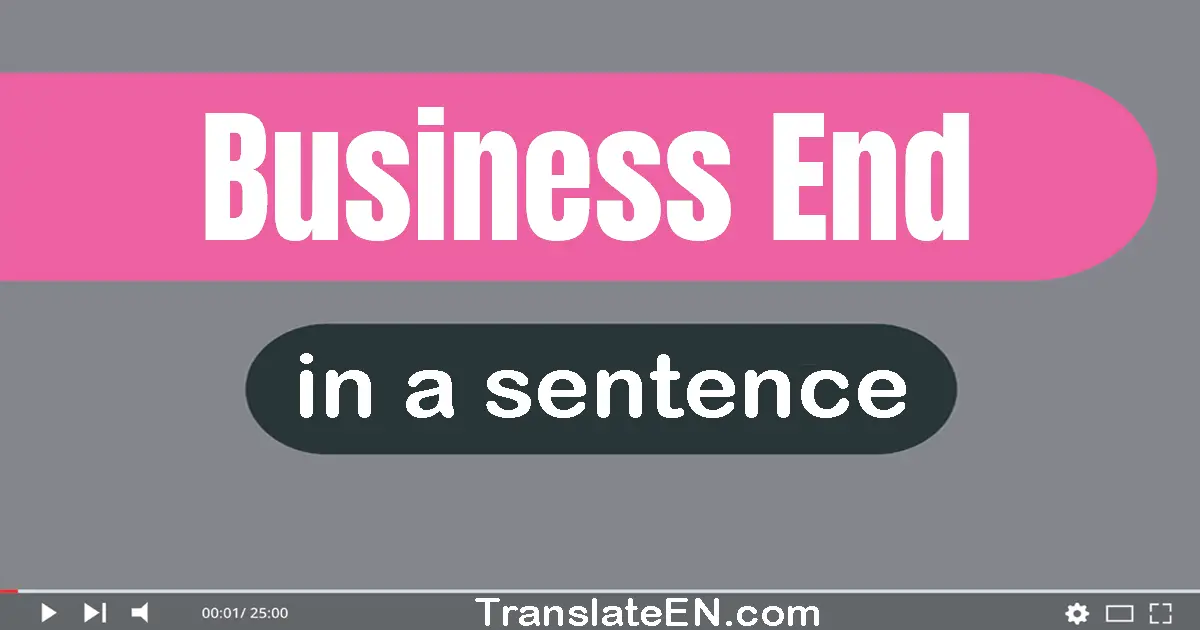 Business End in a sentence