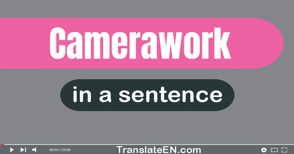 Camerawork in a sentence