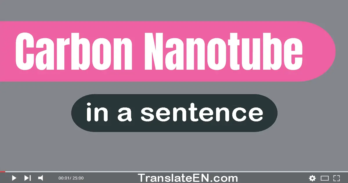 Carbon Nanotube in a sentence