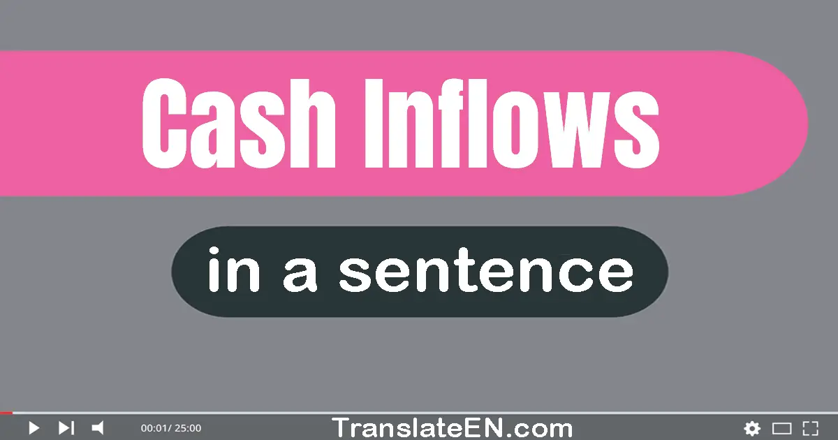 Cash Inflows in a sentence