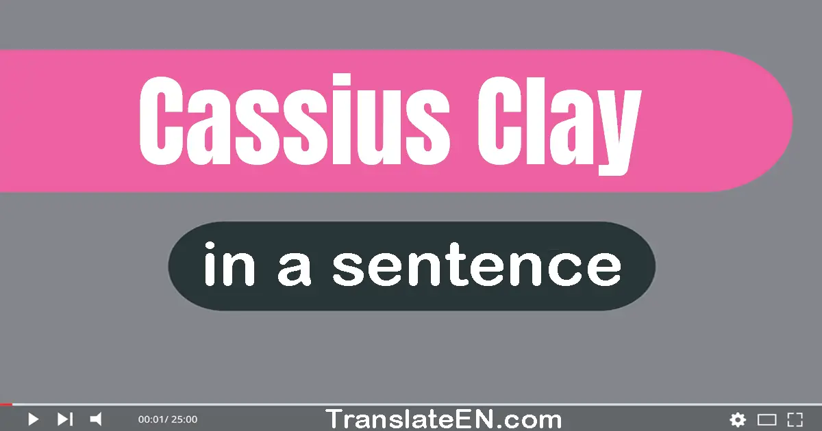 Cassius Clay in a sentence