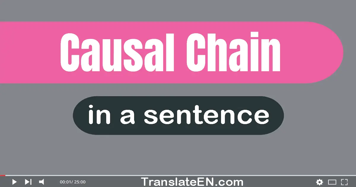 Causal Chain in a sentence