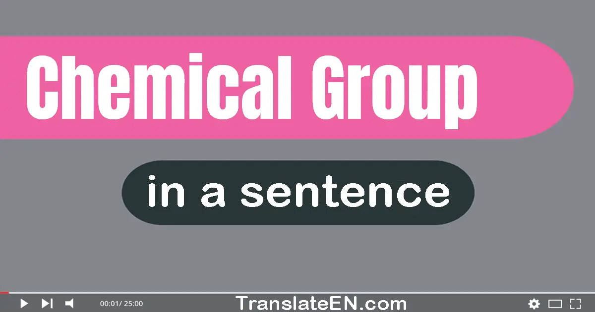 Chemical Group in a sentence