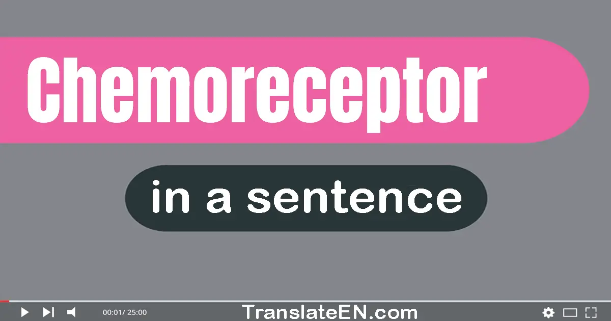 Chemoreceptor in a sentence