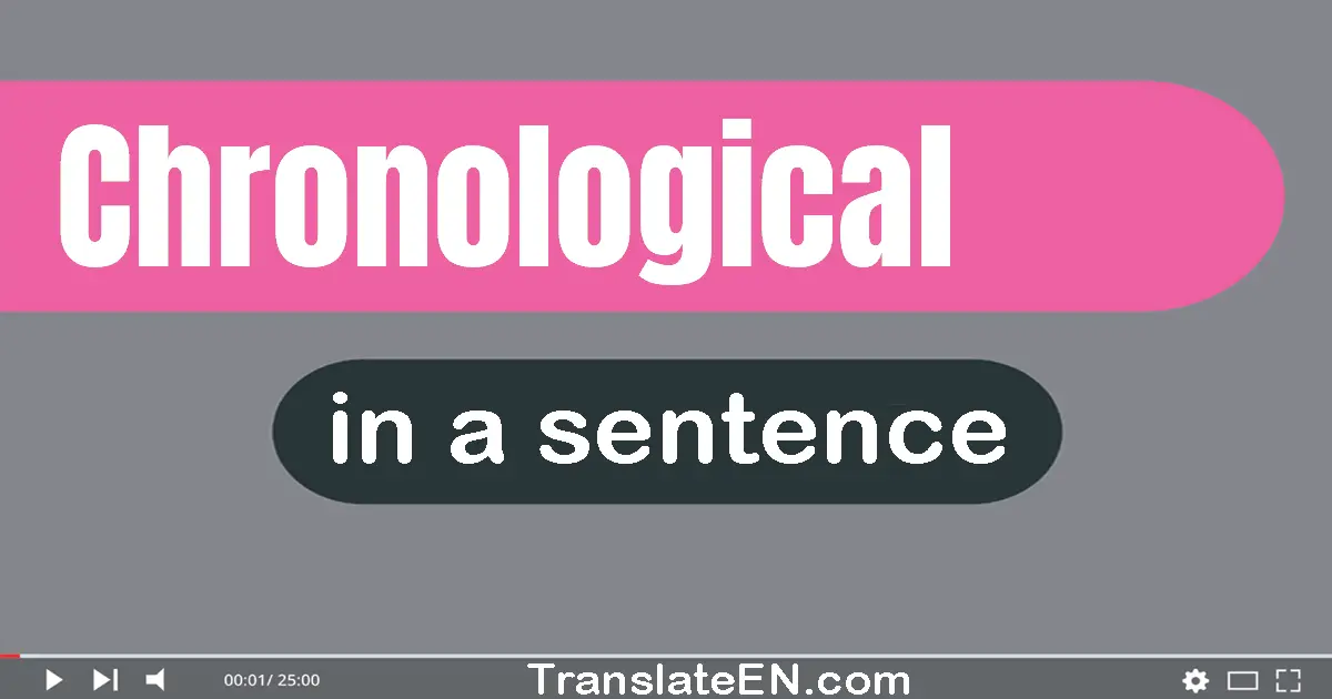 Chronological in a sentence