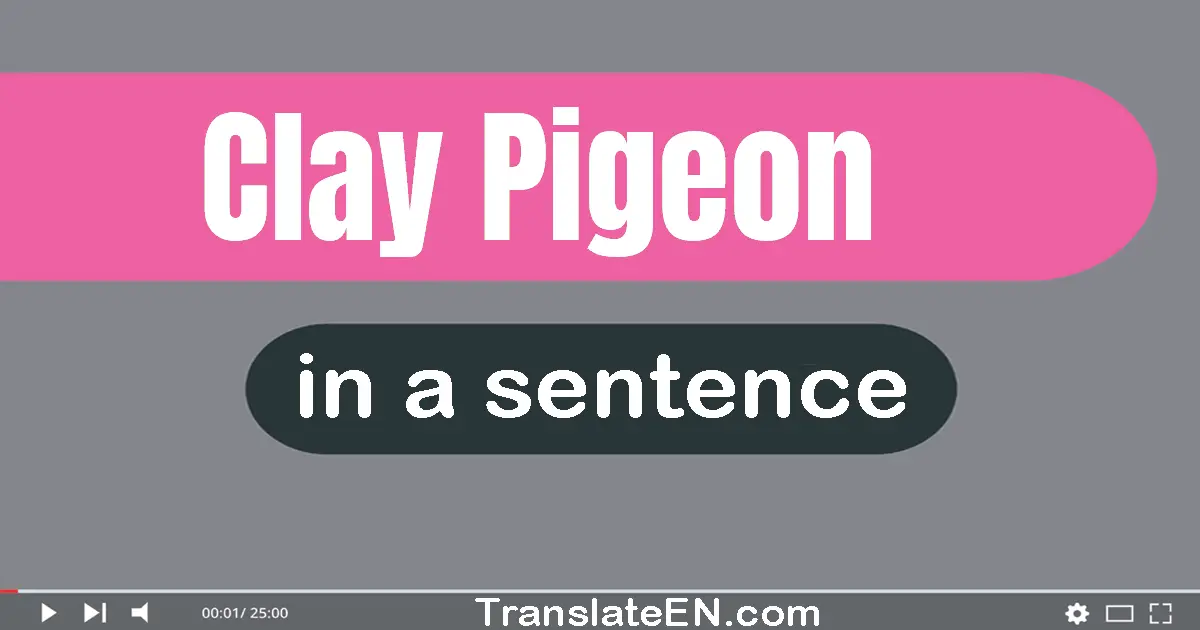 Clay Pigeon in a sentence