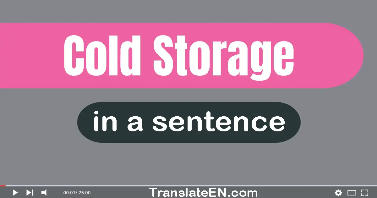 Cold Storage in a sentence