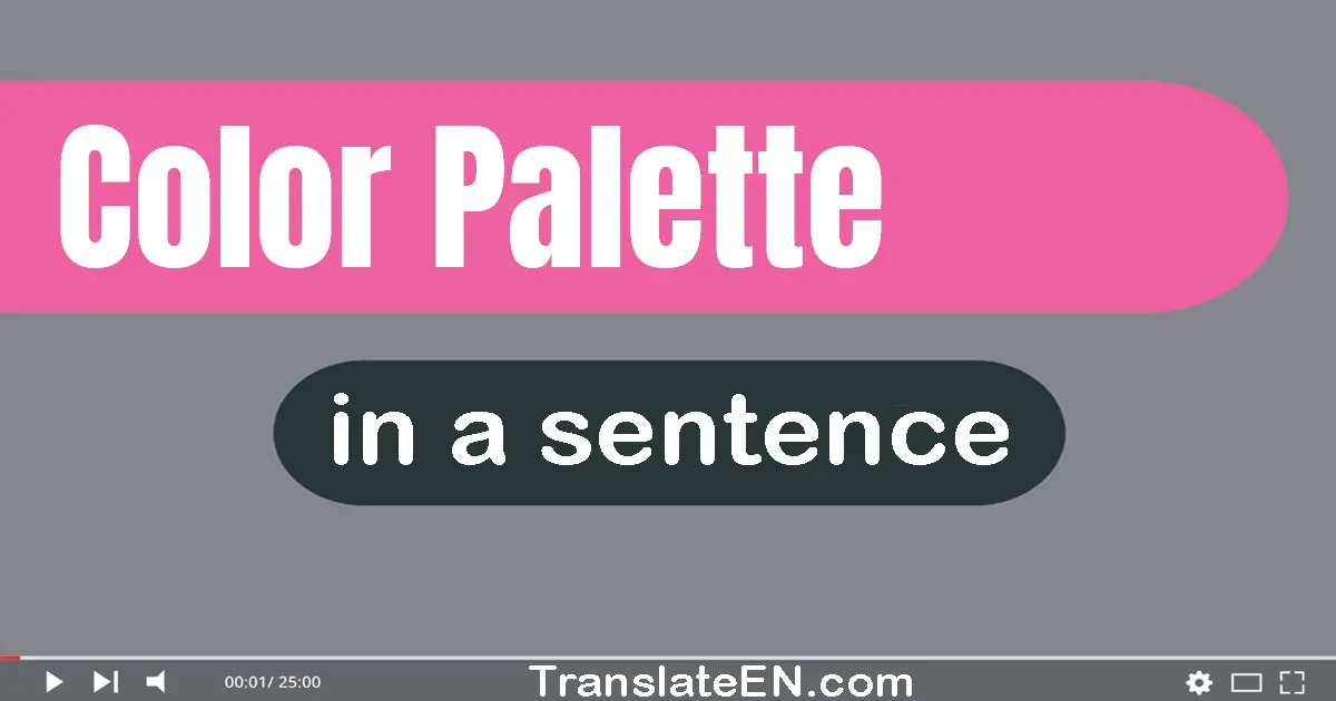 Color Palette in a sentence