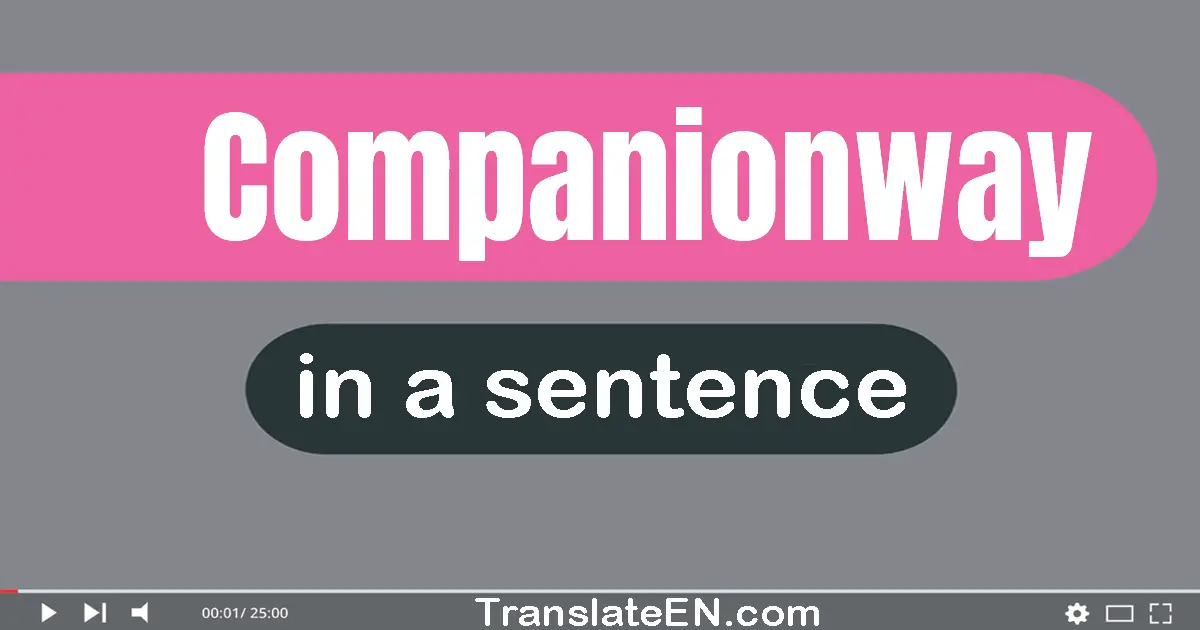 Companionway in a sentence