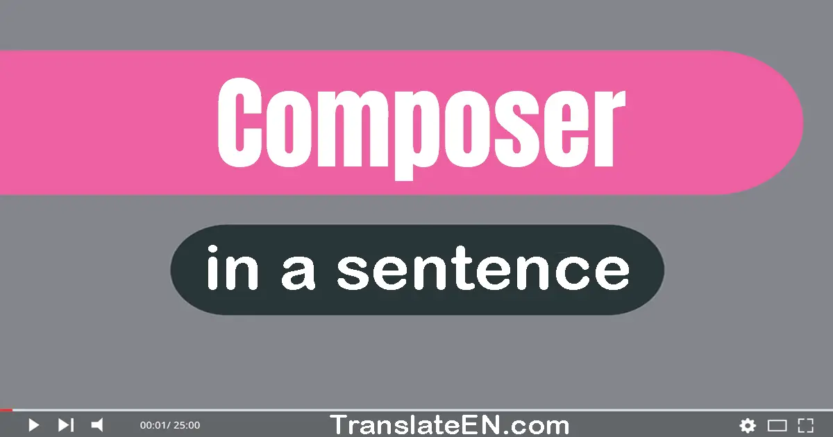 Composer in a sentence