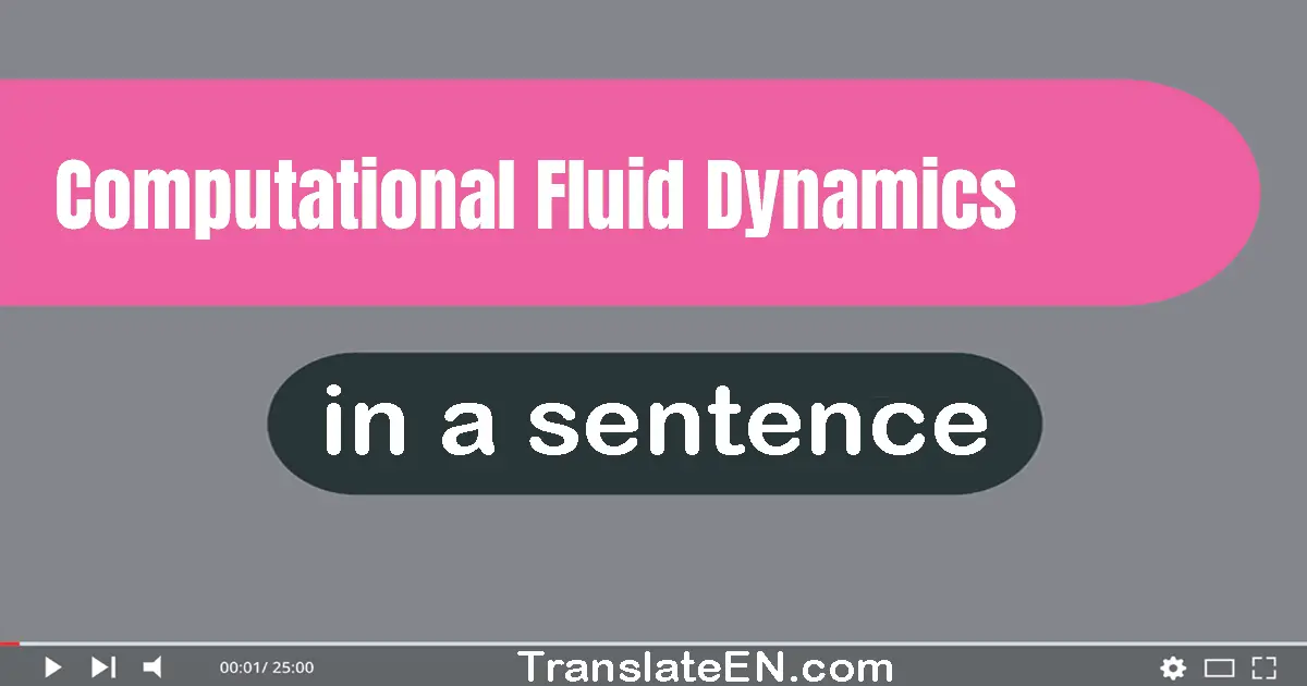 Computational Fluid Dynamics in a sentence