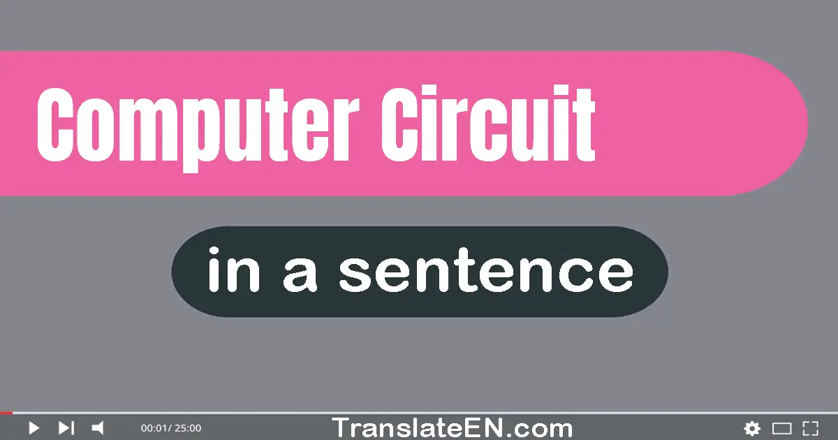 Computer Circuit in a sentence