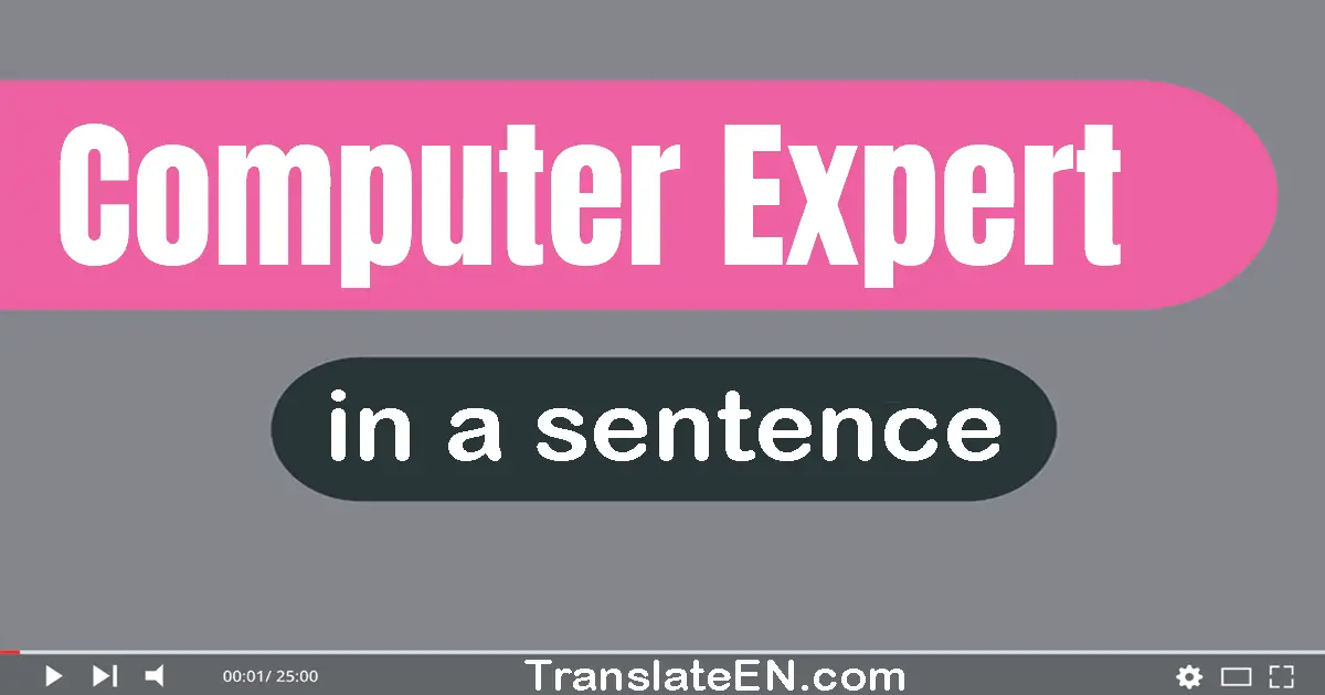 Computer Expert in a sentence