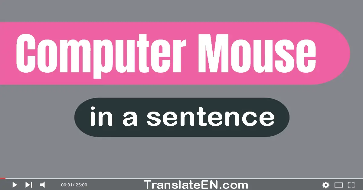 Computer Mouse in a sentence